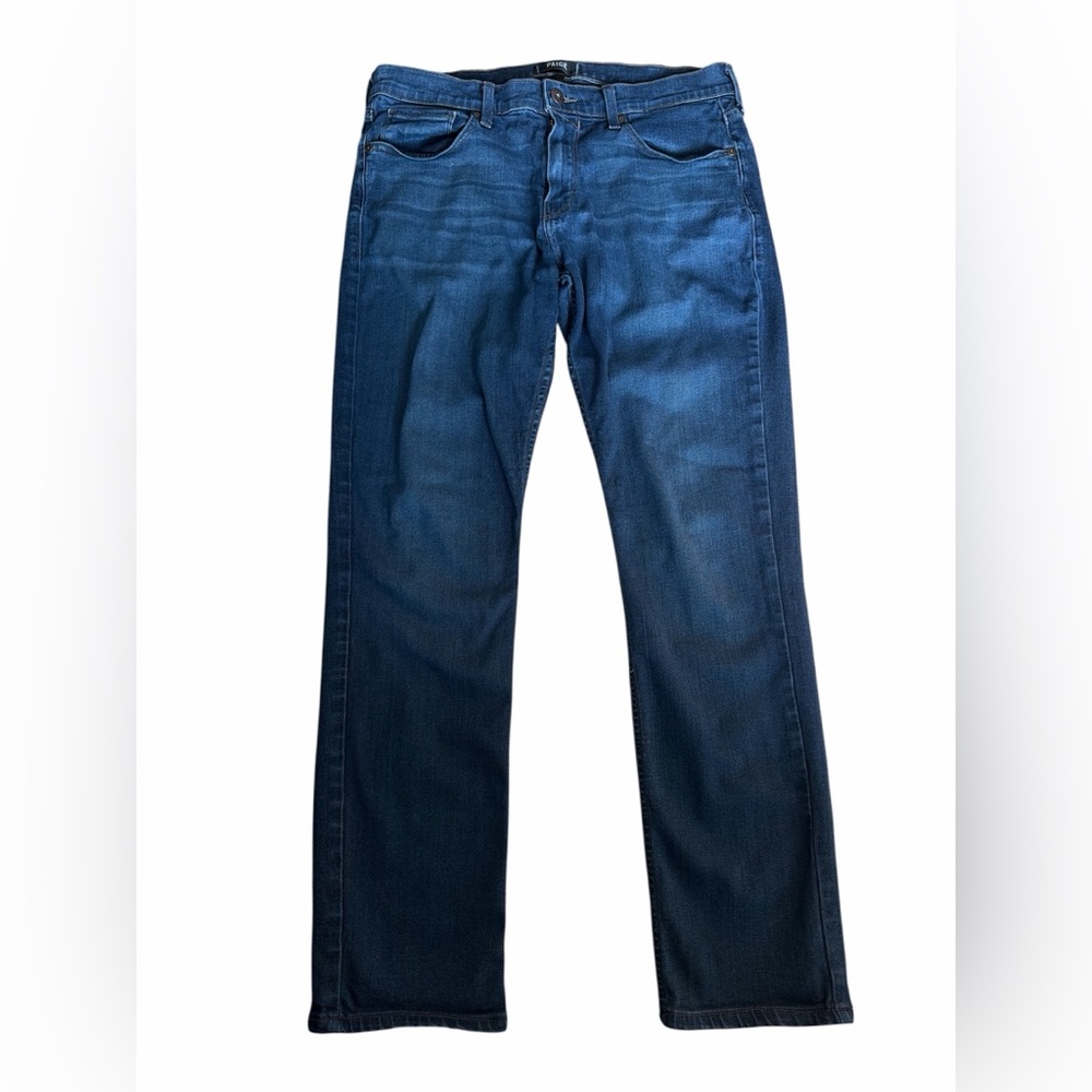 PAIGE Blue Straight Leg Everyday Fall Perfect Jeans Womens 32